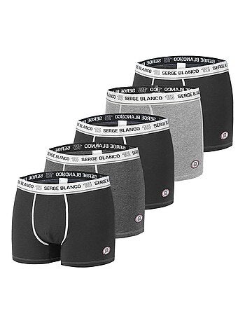 Lot de 5 boxers homme en coton Class Serge Blanco