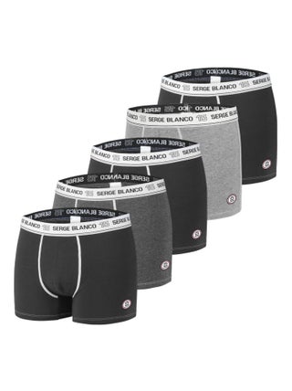 Lot de 5 boxers homme en coton Class Serge Blanco
