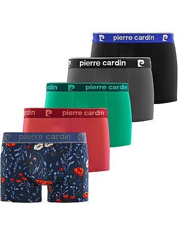 Lot de 5 boxers homme en coton modèle aléatoire pack surprise pierre cardin