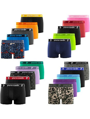 Lot de 5 boxers homme en coton modèle aléatoire pack surprise pierre cardin