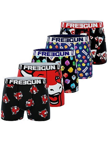 Lot de 5 boxers homme La vache qui rit Freegun