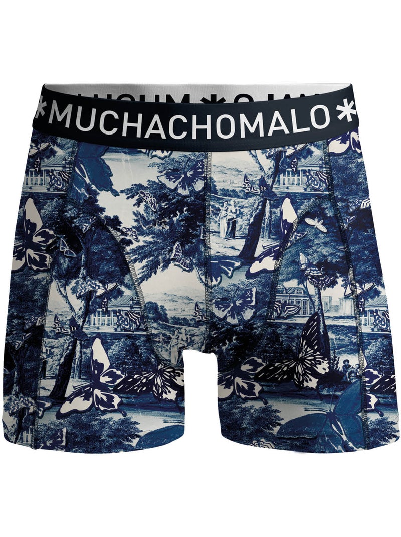 Lot de 5 boxers homme Muchachomalo Bleu Noir Bleu - Kiabi