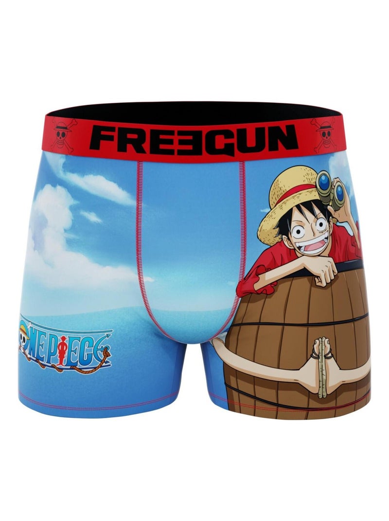 Lot de 5 boxers homme One Piece Freegun Bleu - Kiabi
