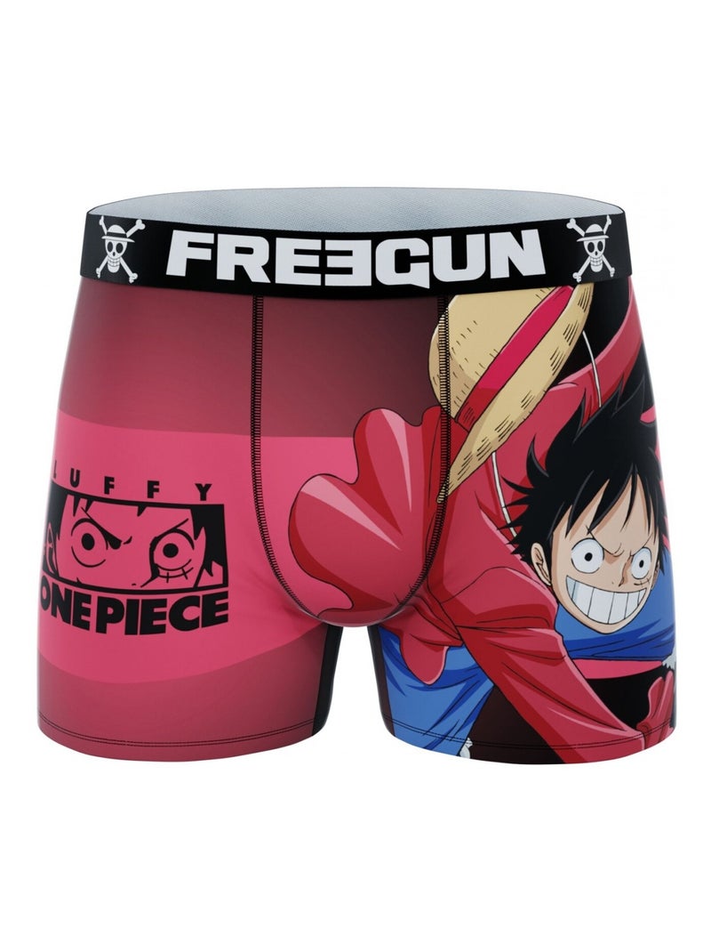 Lot de 5 boxers homme One piece Freegun Noir Rouge - Kiabi