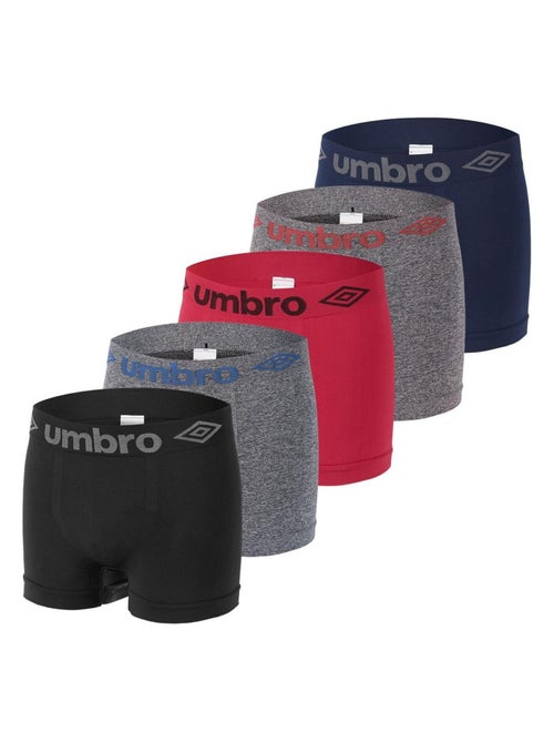 Lot de 5 Boxers homme sans couture Umbro - Kiabi