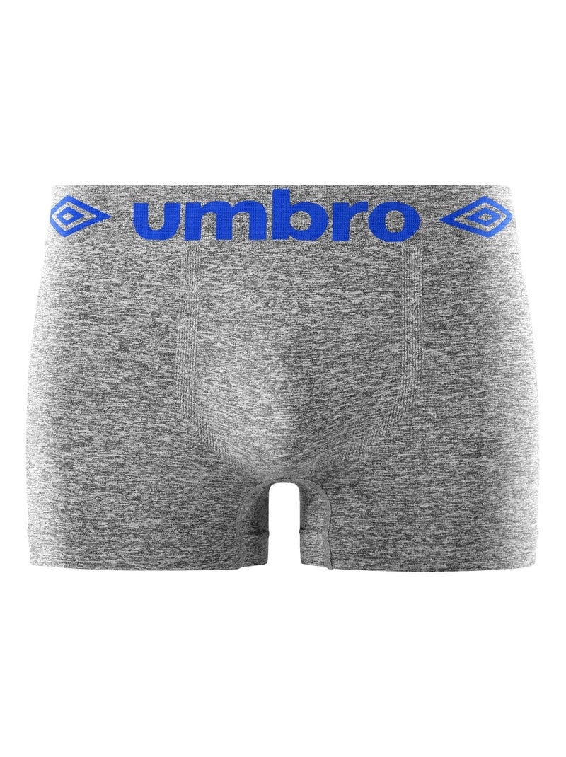 Lot de 5 Boxers homme sans couture Umbro Gris Noir - Kiabi
