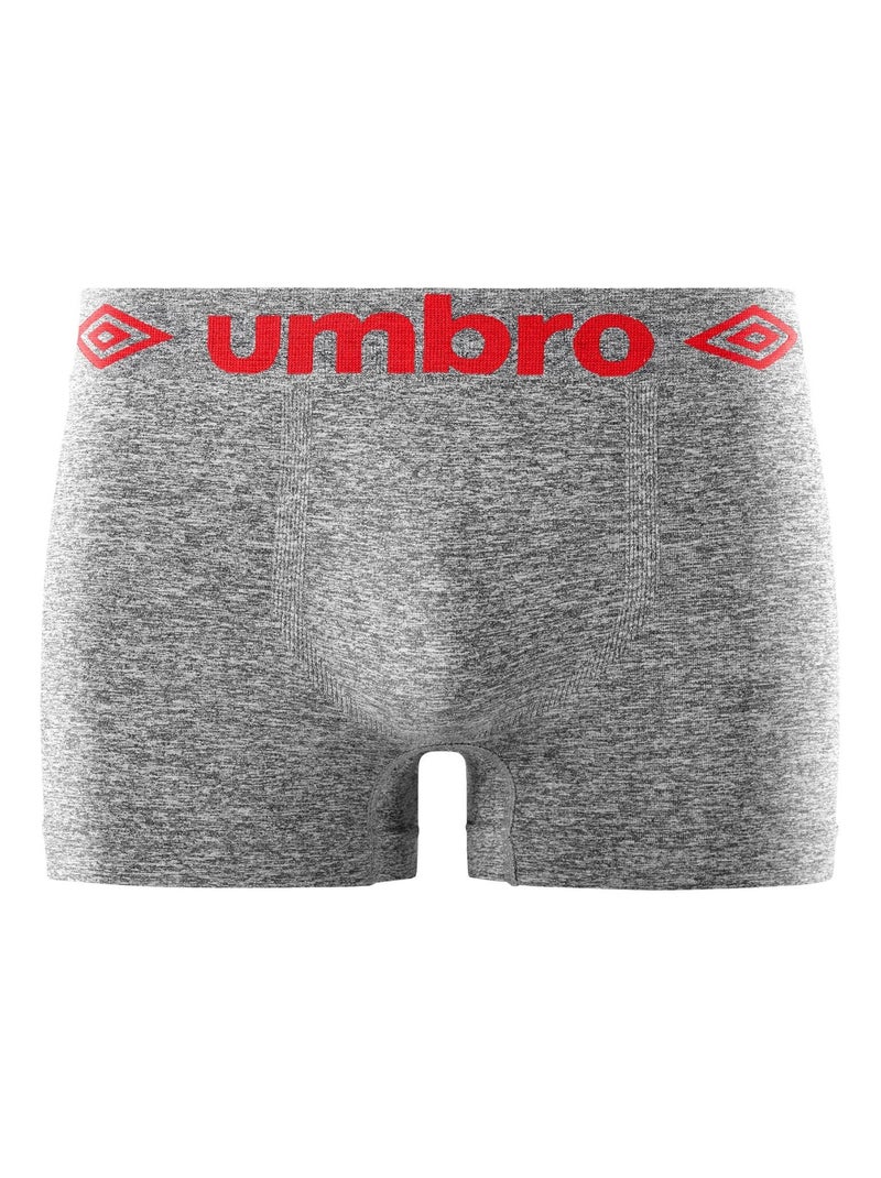 Lot de 5 Boxers homme sans couture Umbro Noir Gris - Kiabi