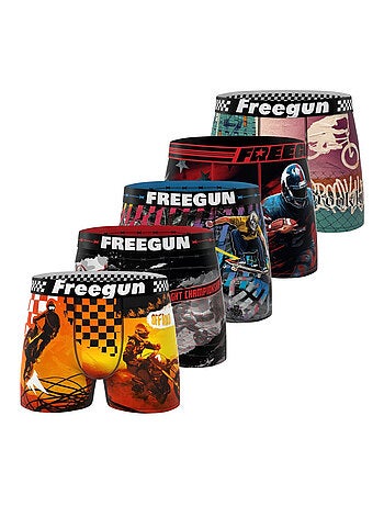 Lot de 5 boxers homme Summer Sport Freegun