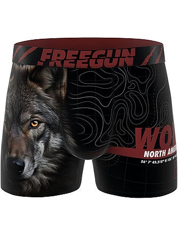 Lot de 5 boxers homme Wild Life Freegun