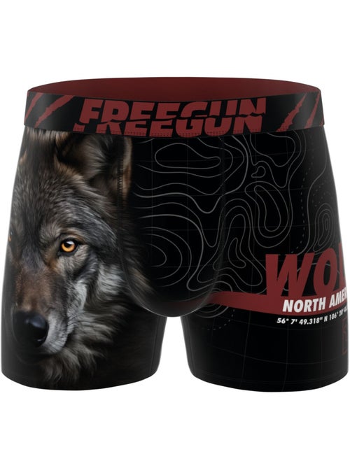 Lot de 5 boxers homme Wild Life Freegun - Kiabi