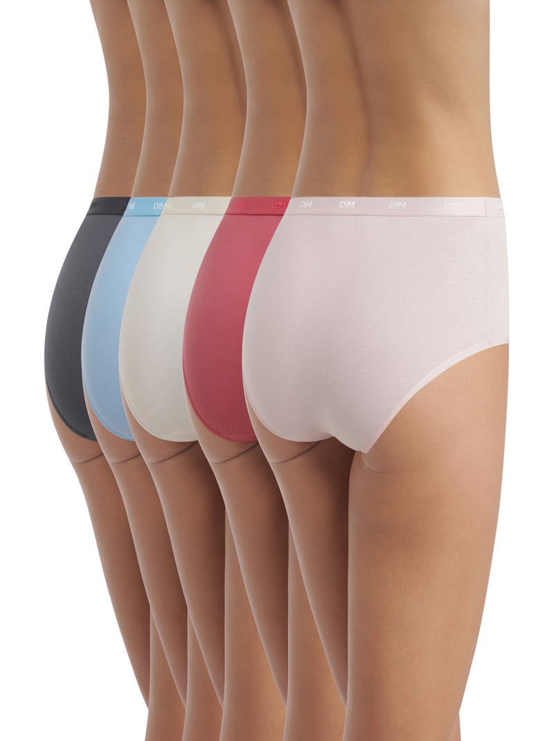Lot de 5 Boxers Les Pockets Coton Beige - Kiabi