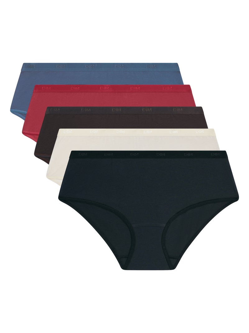Lot de 5 Boxers Les Pockets Coton Blanc cassé - Kiabi