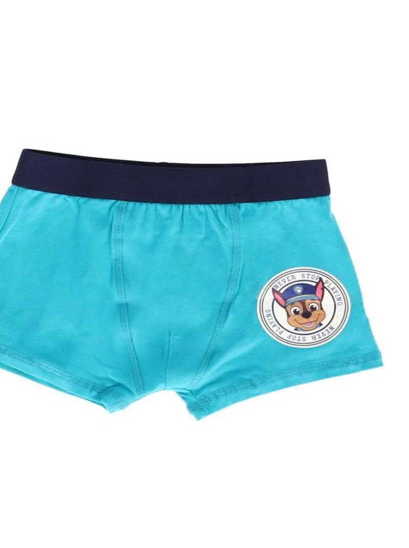 Lot De 5 Boxers Pat Patrouille 10/11 ans - Garçon - 95% Coton/5% Elasthanne Bleu - Kiabi