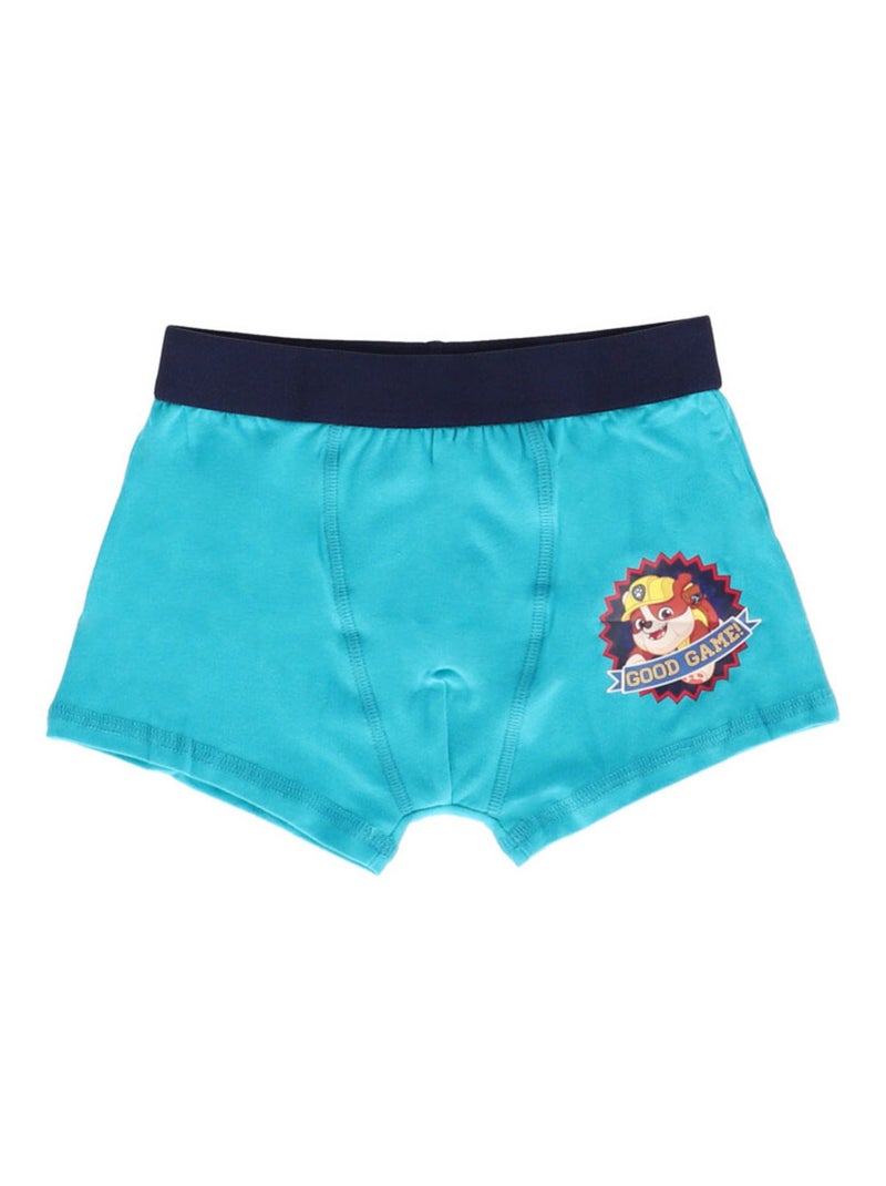Lot de 5 boxers Pat Patrouille 4/5 ans - Garçon - 95% Coton/5% Elasthanne Bleu - Kiabi