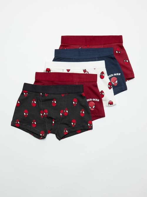 Lot de 5 boxers 'Spiderman' - Kiabi