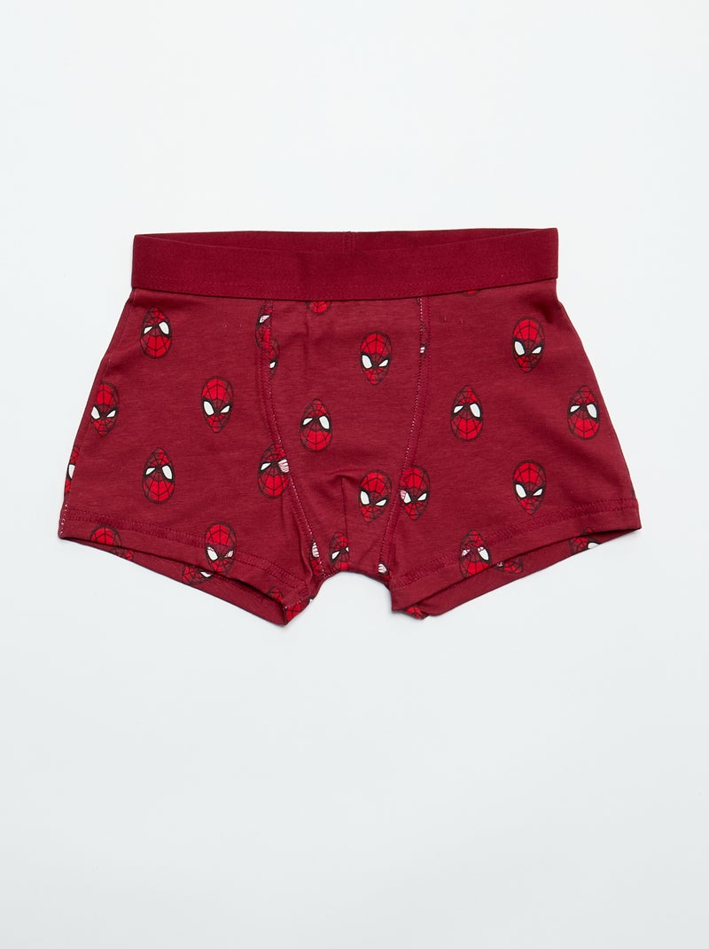 Lot de 5 boxers 'Spiderman' Noir - Kiabi