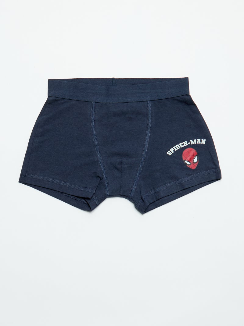 Lot de 5 boxers 'Spiderman' Noir - Kiabi