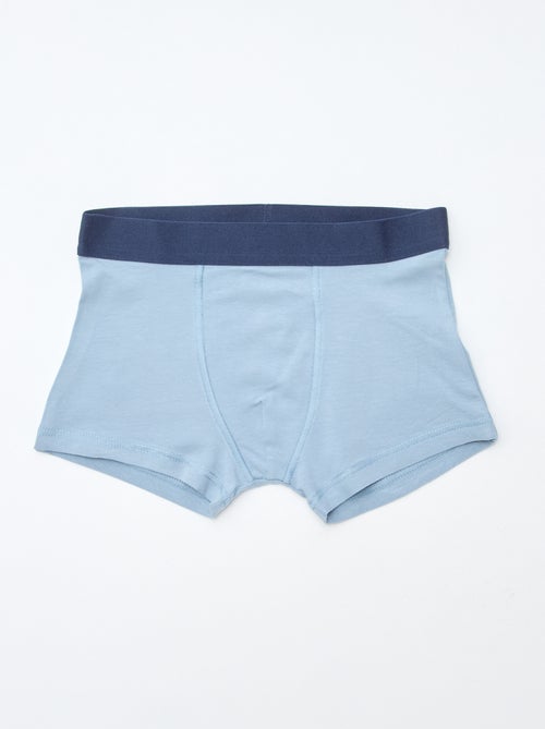 Lot de 5 boxers unis ou imprimés - Kiabi