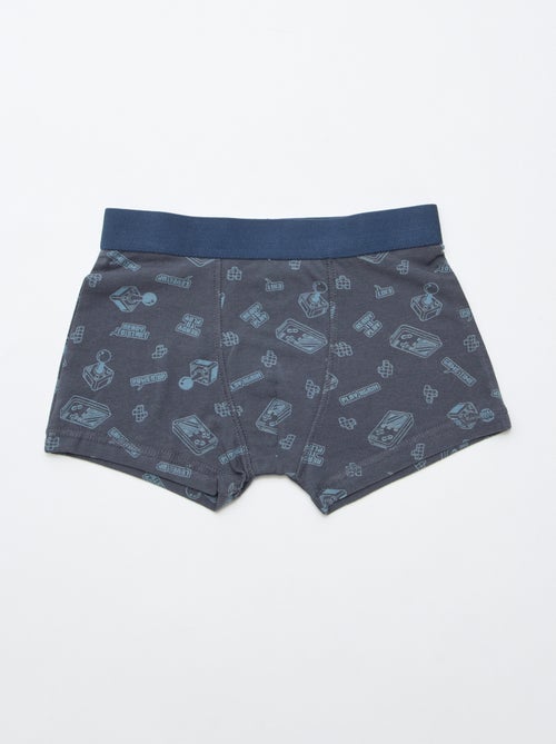 Lot de 5 boxers unis ou imprimés - Kiabi