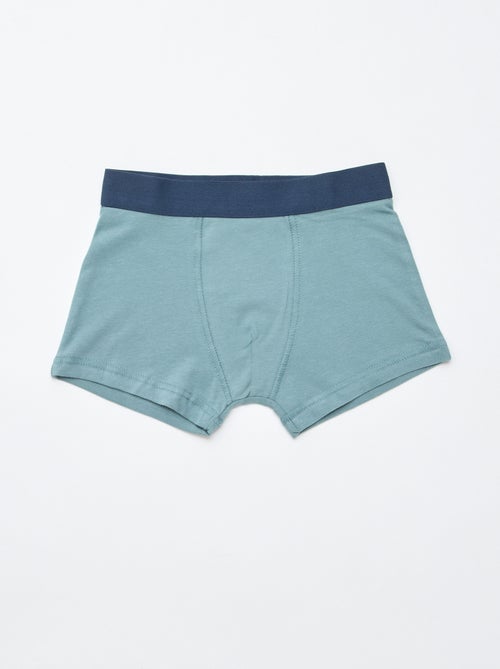 Lot de 5 boxers unis ou imprimés - Kiabi