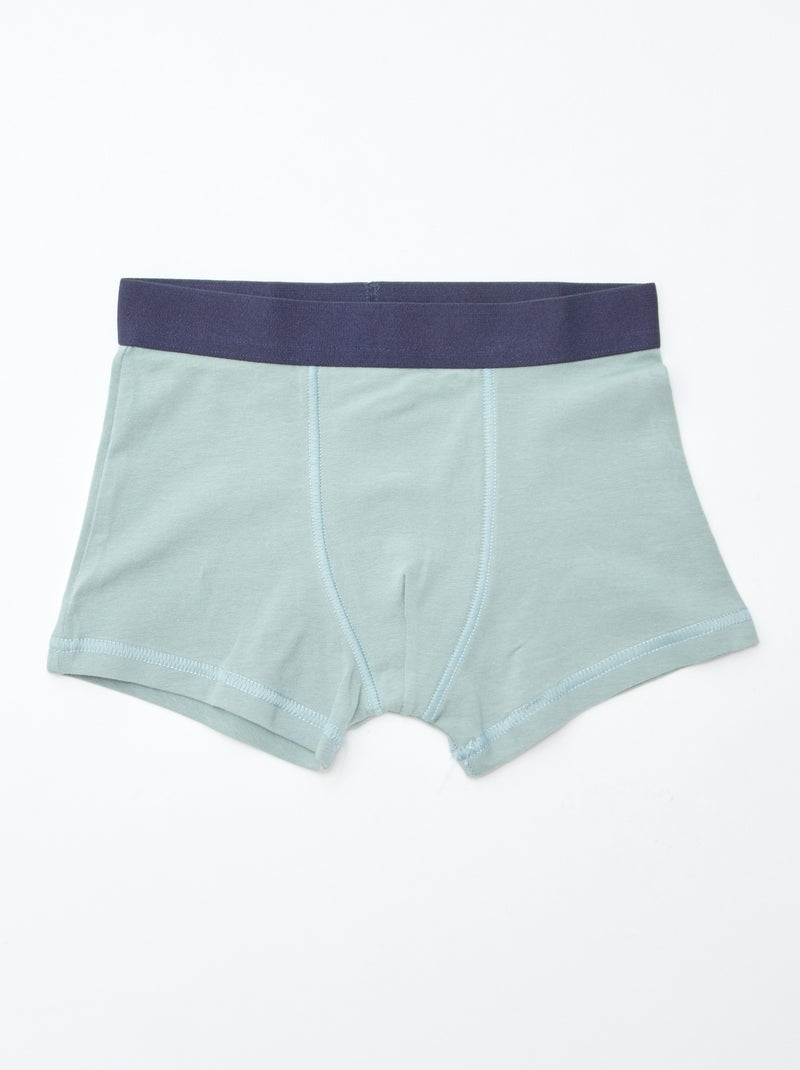 Lot de 5 boxers unis ou imprimés Orange - Kiabi