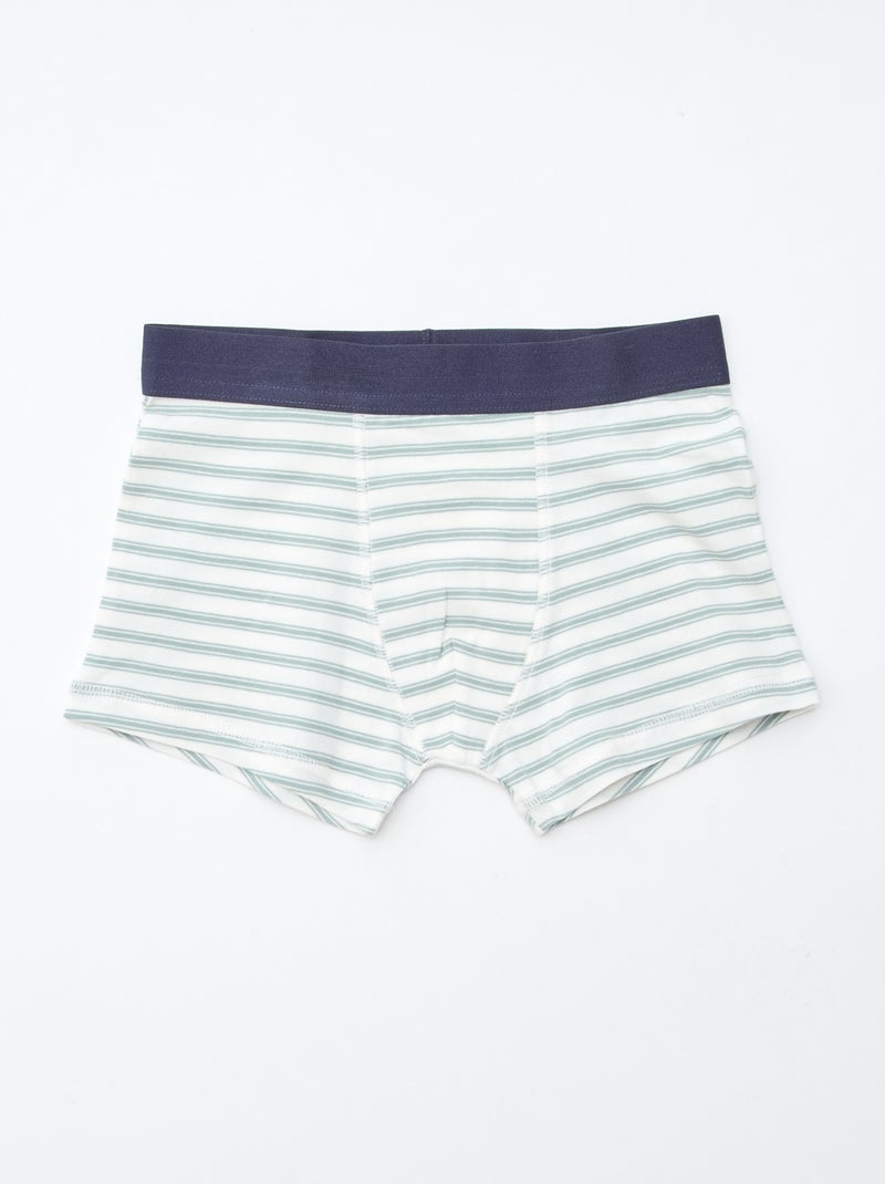 Lot de 5 boxers unis ou imprimés Orange - Kiabi