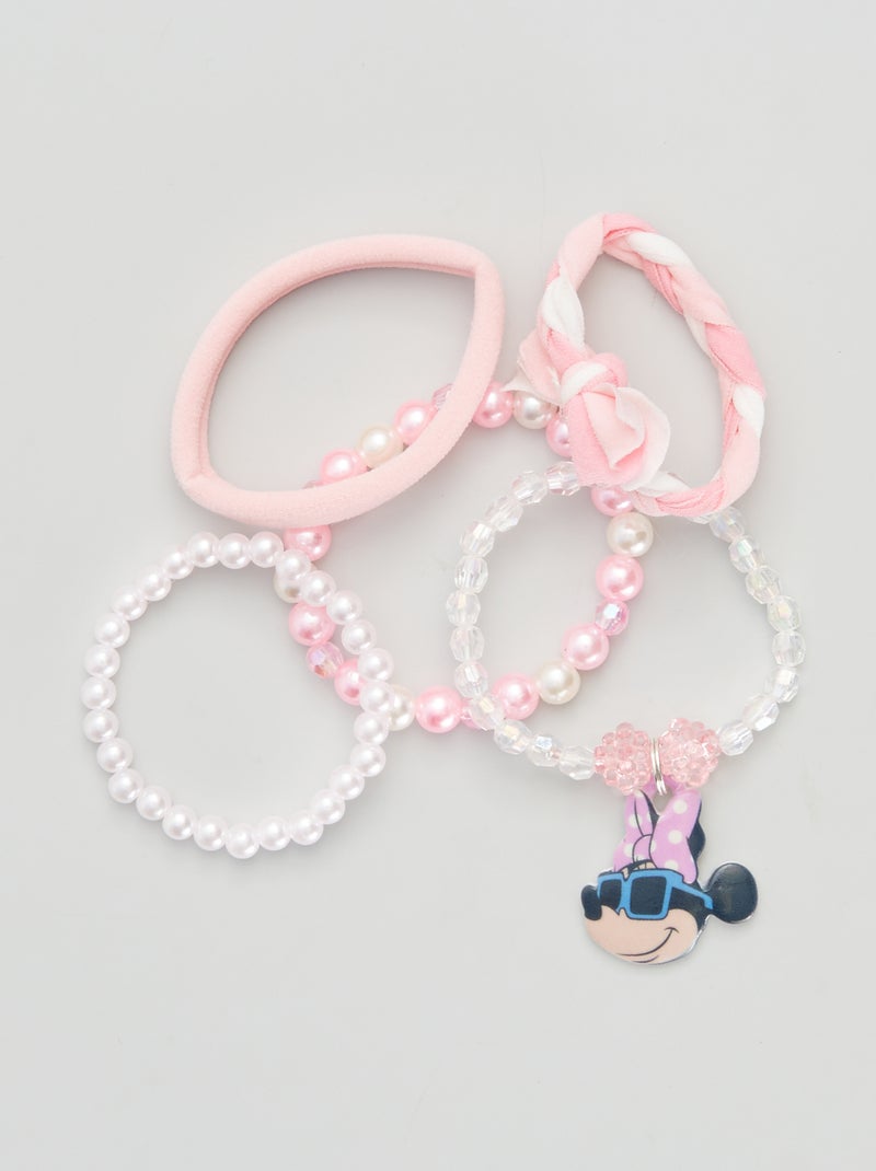 Lot de 5 bracelets 'Minnie' Rose - Kiabi