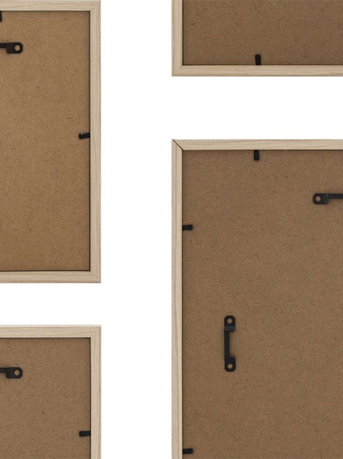 Lot de 5 cadres photos en bois - Kiabi