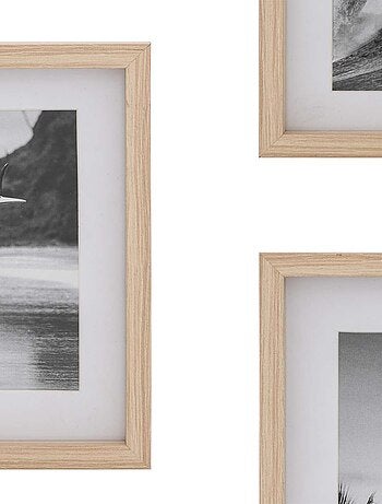 Lot de 5 cadres photos en bois ERIN