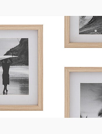 Lot de 5 cadres photos en bois ERIN
