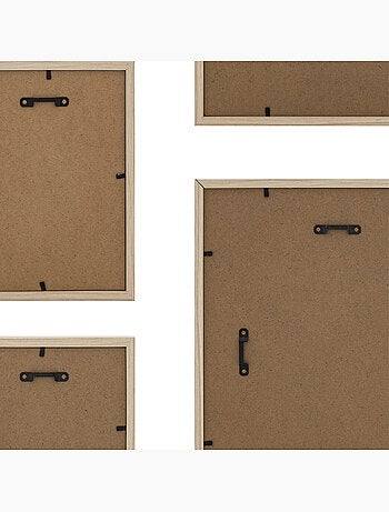 Lot de 5 cadres photos en bois ERIN