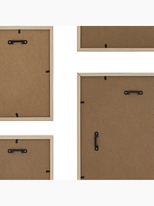 Lot de 5 cadres photos en bois ERIN - Kiabi