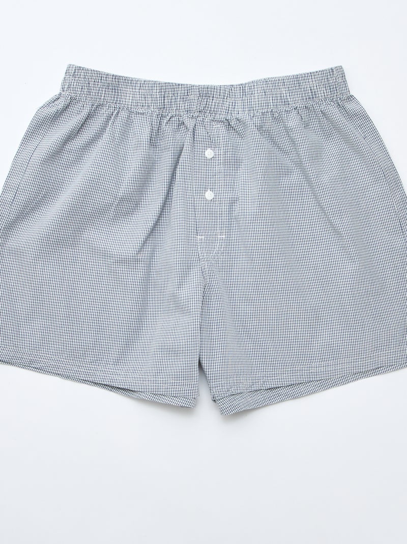 Lot de 5 caleçons en coton Gris - Kiabi