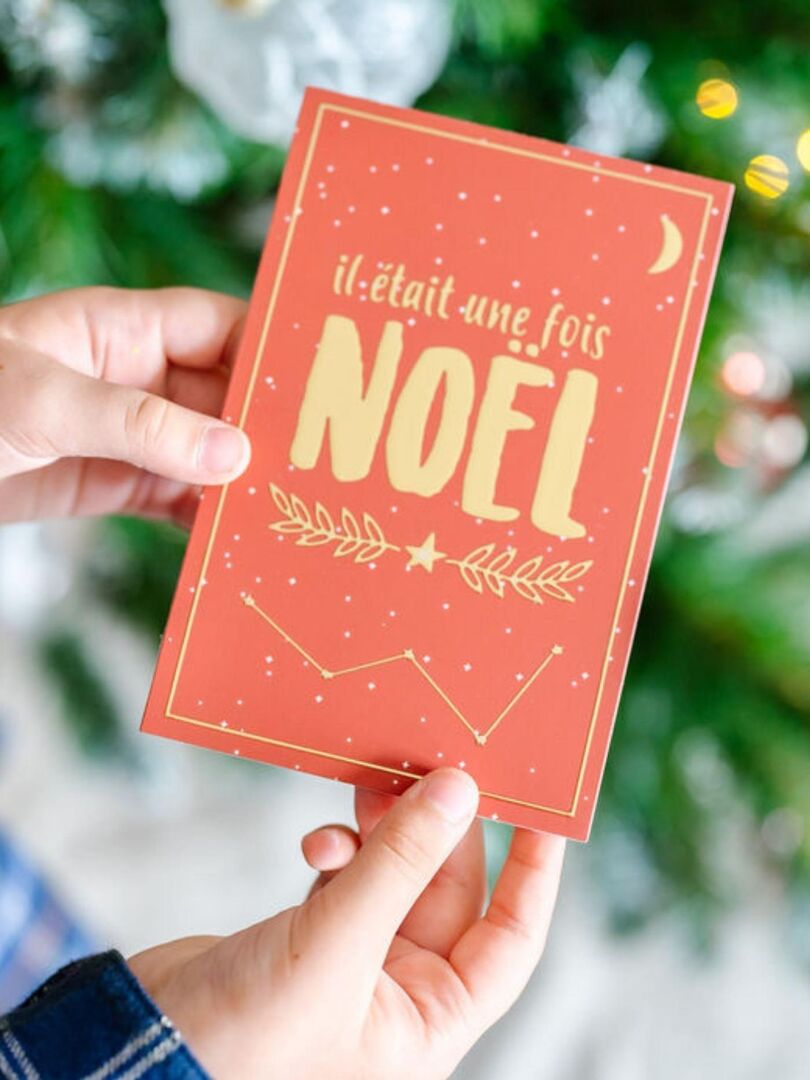 Lot De 5 Cartes De Vœux Pour Noël | Il Était Une Fois Noël | Cartes De Vœux Enveloppes Comprises N/A - Kiabi