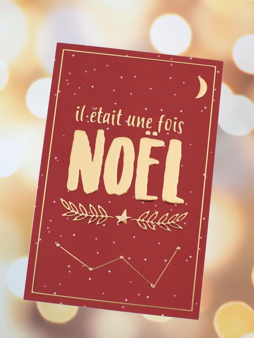 Lot De 5 Cartes De Vœux Pour Noël | Il Était Une Fois Noël | Cartes De Vœux Enveloppes Comprises N/A - Kiabi