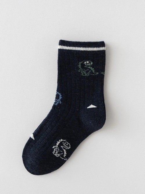 Lot de 5 Chaussette Oh Dino Enfants - Kiabi