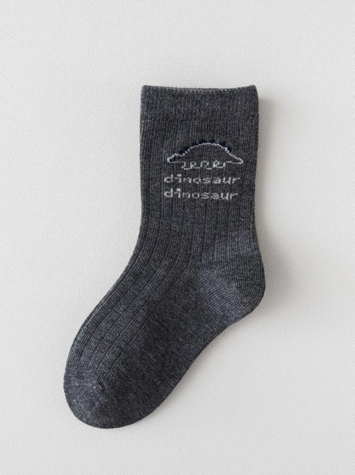 Lot de 5 Chaussette Oh Dino Enfants - Kiabi