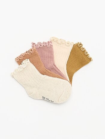 Lot de 5 chaussettes à volants