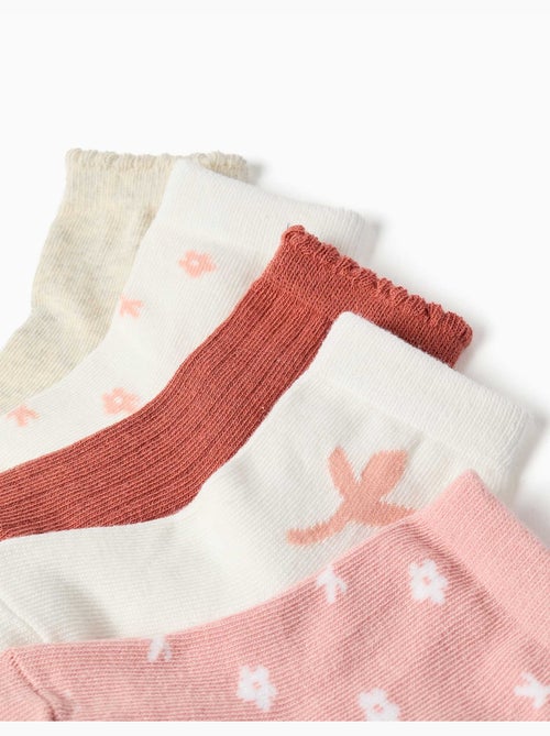 Lot de 5 chaussettes avec motifs floraux - Kiabi