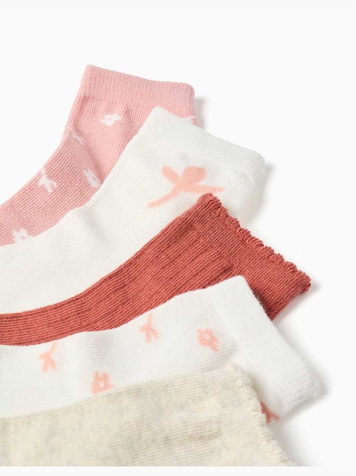 Lot de 5 chaussettes avec motifs floraux - Kiabi Lot de 5 chaussettes avec motifs floraux - Kiabi