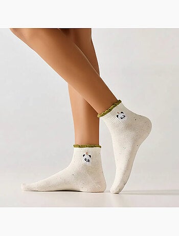 Lot de 5 Chaussettes Basses Têtes Animaux