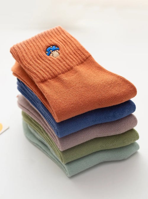 Lot de 5 Chaussettes Champignon - Kiabi