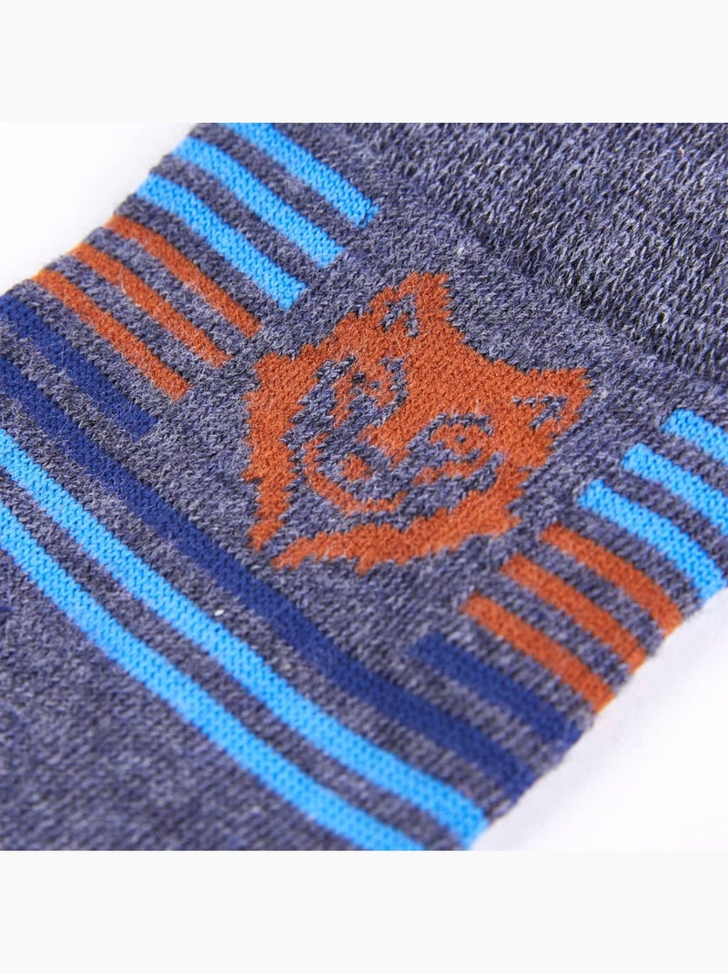 Lot de 5 chaussettes coton avec imprimé lion et rayures - vidaxl Multicolore - Kiabi
