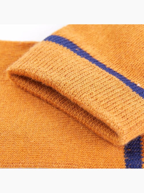 Lot de 5 chaussettes coton enfant motifs ourson et rayures - vidaxl - Kiabi