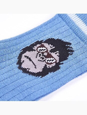 Lot de 5 chaussettes coton enfants rayures et gorille - vidaxl