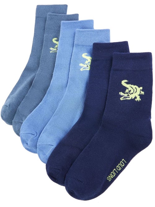Lot de 5 chaussettes coton imprimé crocodile renforcé - vidaxl - Kiabi Lot de 5 chaussettes coton imprimé crocodile renforcé - vidaxl - Kiabi