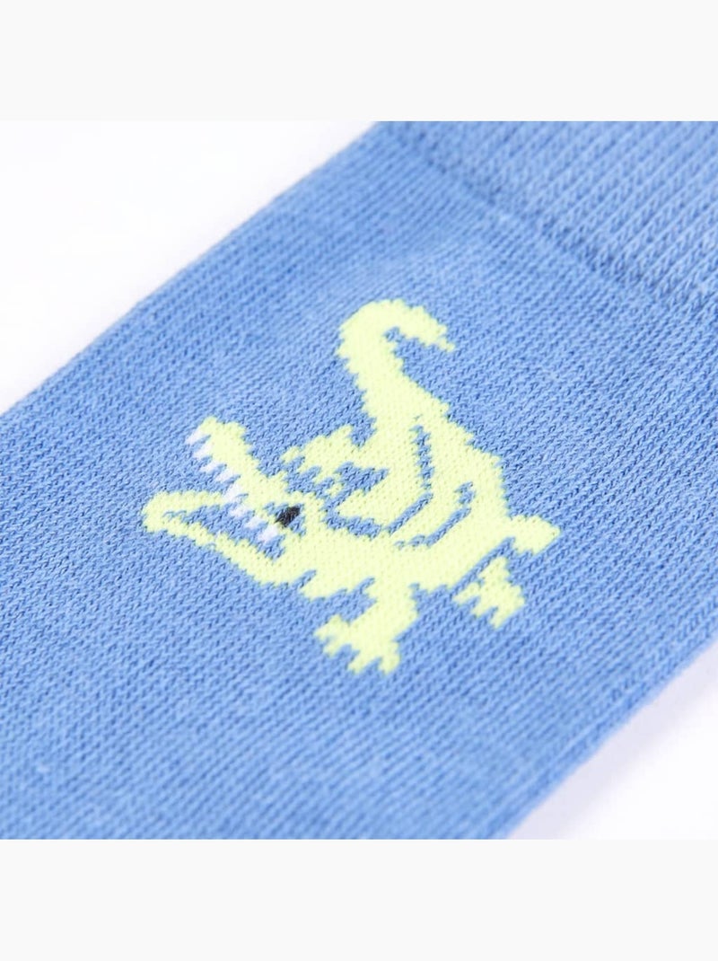 Lot de 5 chaussettes coton imprimé crocodile renforcé - vidaxl Multicolore - Kiabi