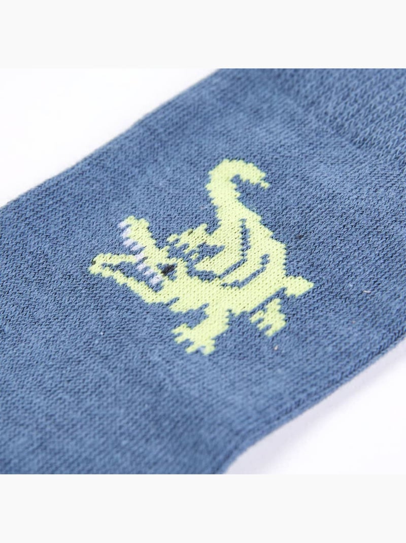 Lot de 5 chaussettes coton imprimé crocodile renforcé - vidaxl Multicolore - Kiabi