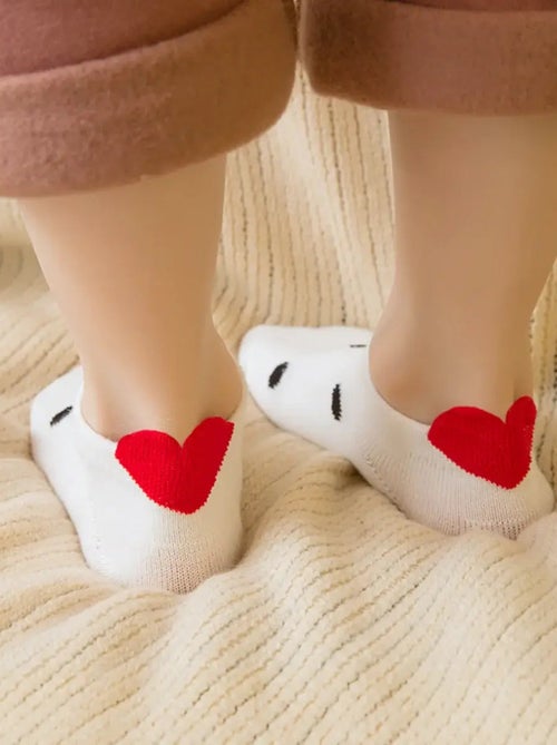 Lot de 5 Chaussettes Coup de Coeur Marine Enfants - Kiabi