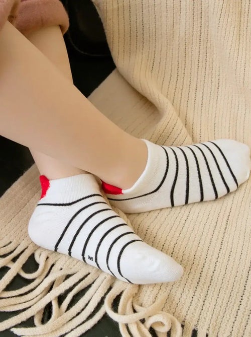 Lot de 5 Chaussettes Coup de Coeur Marine Enfants - Kiabi